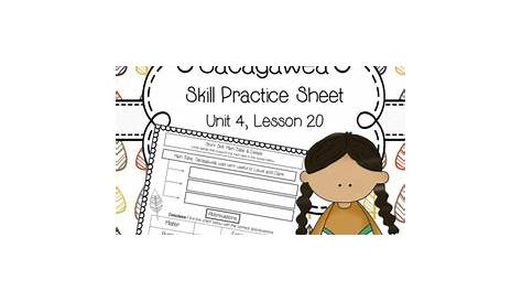 sacagawea worksheets