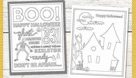 halloween printable sheets