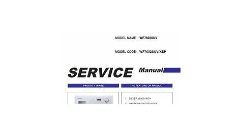 samsung washer service manual