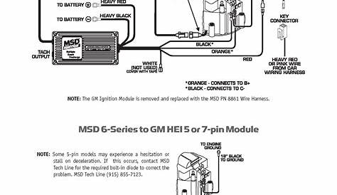 wiring diagram for msd distributor