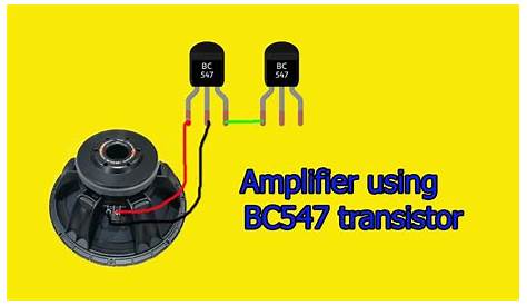 Audio Amplifier using BC547 transistor - YouTube