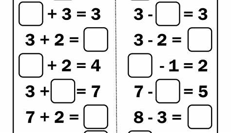 addition and subtraction to 20 worksheets