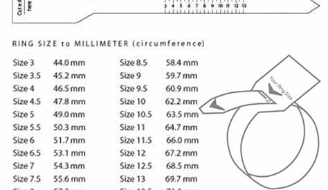 diy ring sizer | Ring Size Chart for Men | diy jewlry | Pinterest