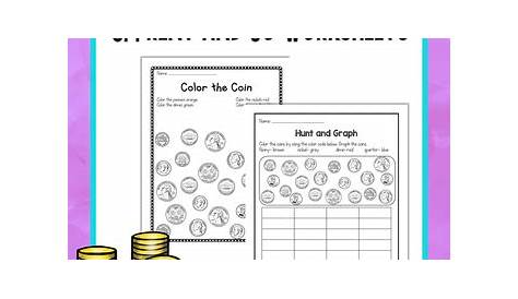 Counting Coins Worksheets by Itsy Bitsy First Grade Teacher | TpT