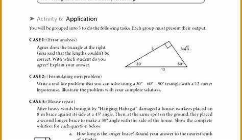 six trigonometric ratios worksheets with answers