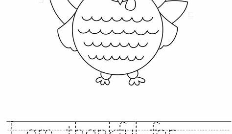 Thankful Worksheet 4th Grade