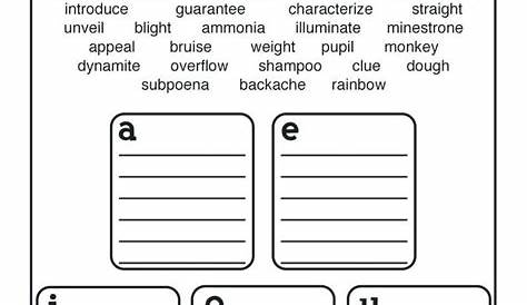 long vowel sounds worksheets aeiou - Google Search | Teaching vowels