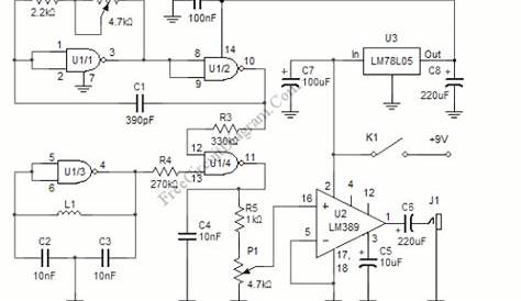 A Simple Metal Detector Circuit Using Beat Frequency Oscillator (BFO