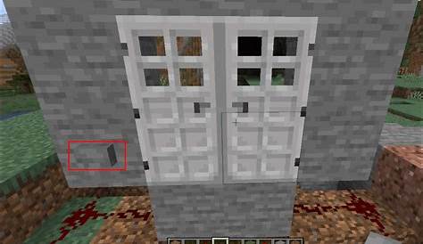 How to Open an Iron Door in Minecraft