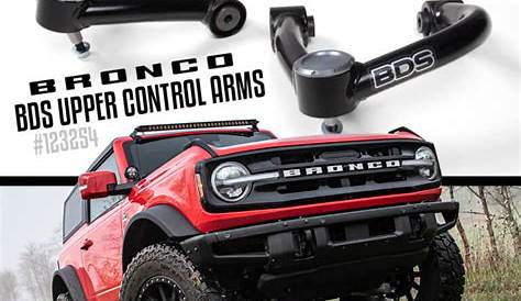 bds upper control arms ford bronco 2021