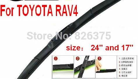 2018 toyota rav4 windshield wipers size