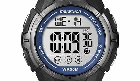 Timex - Marathon by Timex Men's Digital Full-Size Watch, Black Resin
