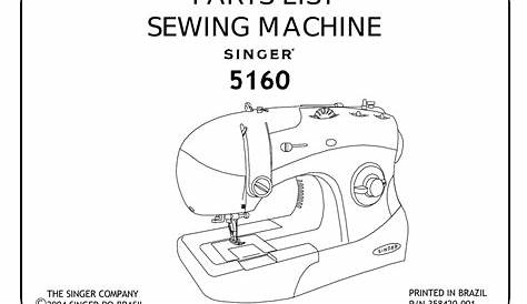 singer 5160 sewing machine user manual