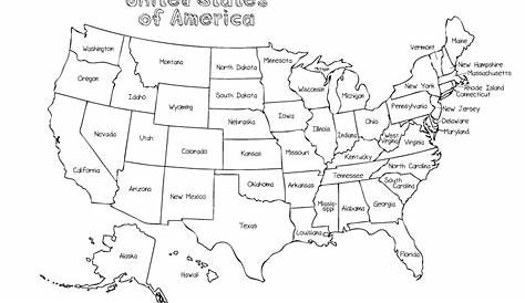 Map Coloring Pages For Kindergarten