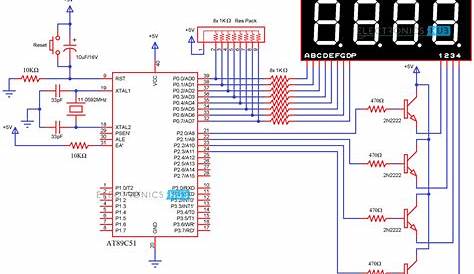 7 segment display clock schematic 4511