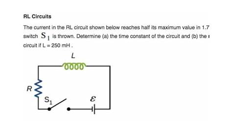 rl series circuit calculation