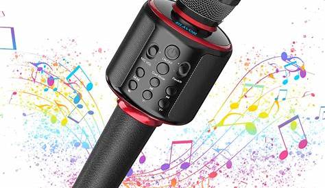 Karaoke Wireless Microphone Bluetooth Speaker, Portable Professional Handheld Mic Singing