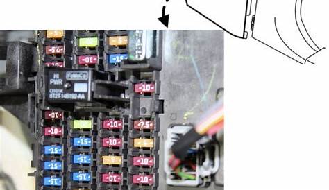 Fuse box diagram Ford F-150 12G and relay with assignment and location