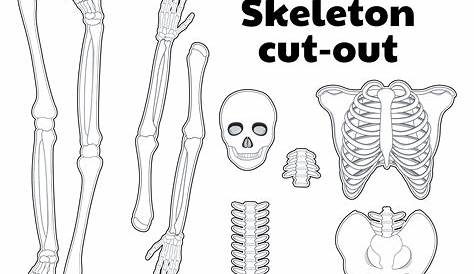 skeleton printable cut out