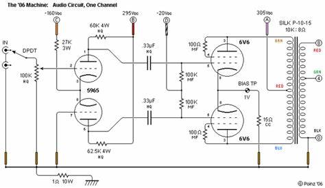6v6 tube amplifier schematic