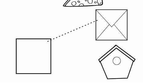 Free square shape activity sheets for school children