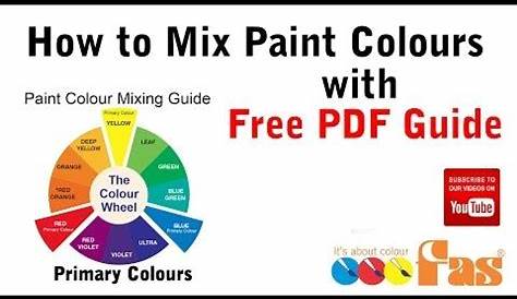 Primary Colour Mixing Chart Pdf - Leafas World