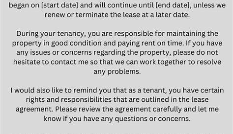 Letter From Landlord Confirming Tenancy