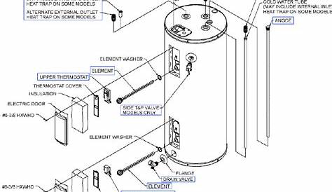 rheem water heater schematic
