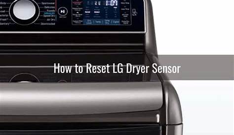 lg dryer sensor dry manual