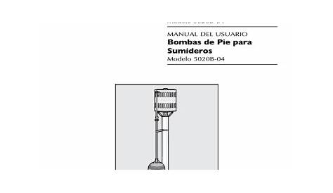 Simer 520B-04 Pedestal Sump Pumps Owner's Manual | Manualzz