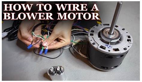 how to wire a ac blower motor