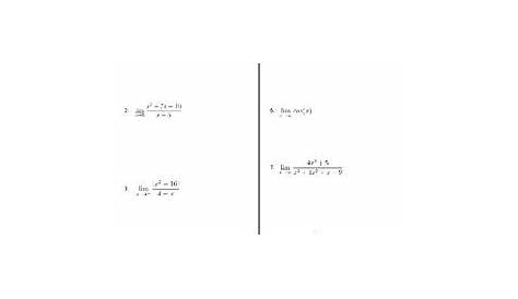 Pre-calculus Worksheets With Answers Pdf – Kidsworksheetfun