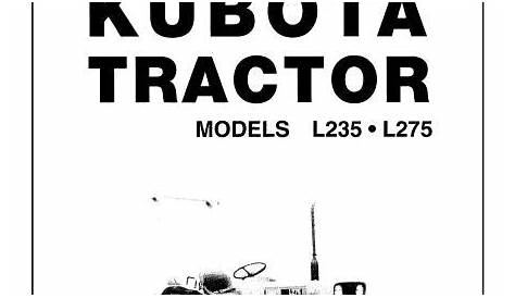 kubota l245 manual