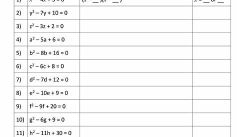 32 Solving Using The Quadratic Formula Worksheet - support worksheet
