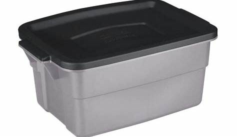 Rubbermaid 3 Gal. Roughneck Storage Tote-RMRT030000 - The Home Depot
