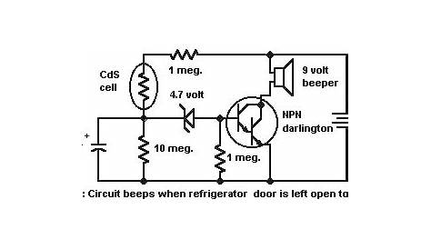 Simple Refrigerator Door Alarm Circuit Diagram | Super Circuit Diagram