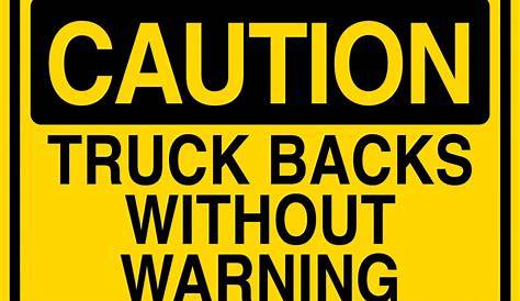 warning stickers for trucks