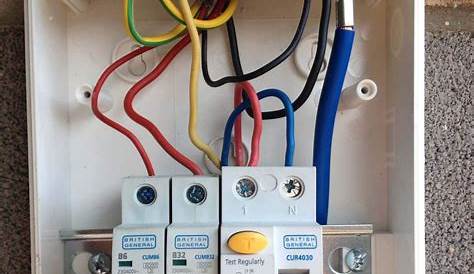 garage consumer unit wiring diagram