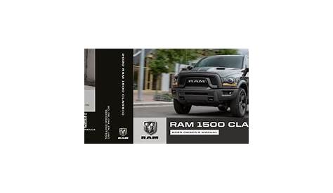 RAM 2020 1500 Classic, 1500 Classic Owner's manual | Manualzz