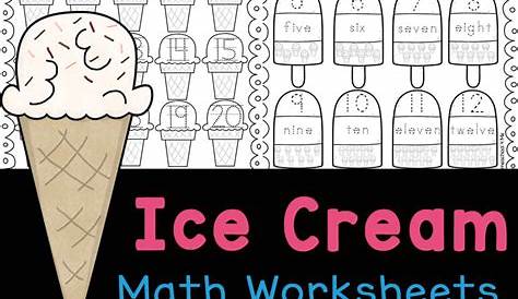 ice cream math worksheet