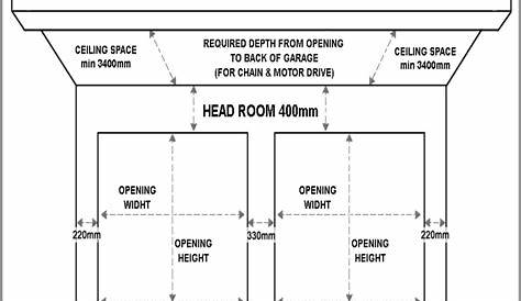 garage door size chart