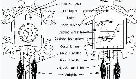 Cuckoo Clock Parts Diagram