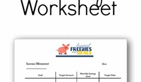saving and investing worksheets
