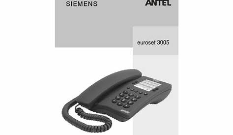 Manual de Instrucciones Siemens Euroset 3005 | Memoria del ordenador