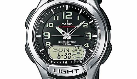 manual for casio illuminator watch