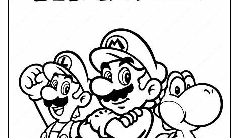 Free Printable Super Mario Pdf Coloring Page