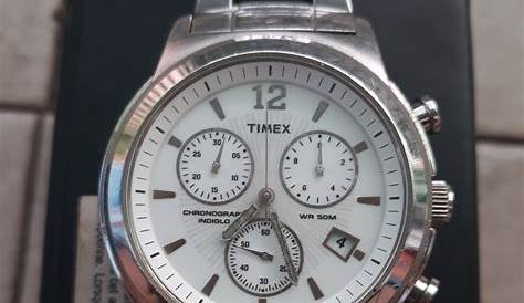 timex chronograph indiglo wr 50m