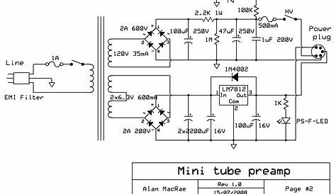 tube power supply schematic