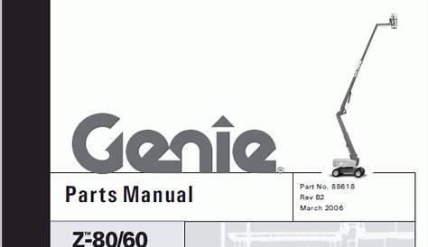 Genie Forklifts Spare Parts, spare parts catalogs for Genie Telehandler