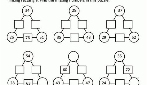 Christmas Math Worksheets (Harder) - Printable Math Puzzles For High